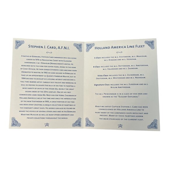 Holland America Line Ceramic Tile Coaster – Royal Goedewaagen – Zuiderdam, Ooste - Picture 5 of 6